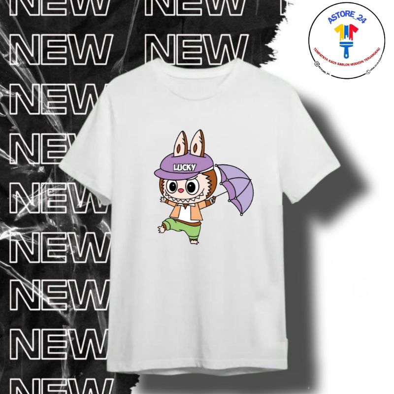 Kaos T-Shirt Labubu Boneka Kartun Dewasa Anak Anak - Kaos Distro Pria Wanita
