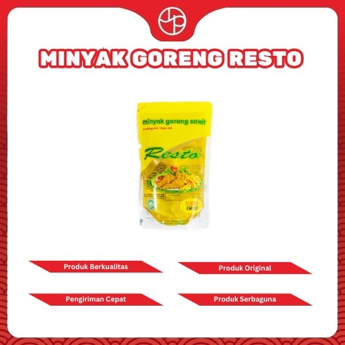 

Minyak Goreng Resto , Minyak Berkualitas Serbaguna Kemasan 450ml
