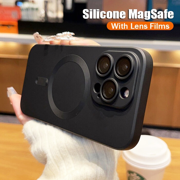 HOT PRODUCT CRASHSTAR MAGSAFE MAGNETIC MATTE SILICONE SOFT PHONE CASE FOR IPHONE 17 16 15 14 PRO MAX