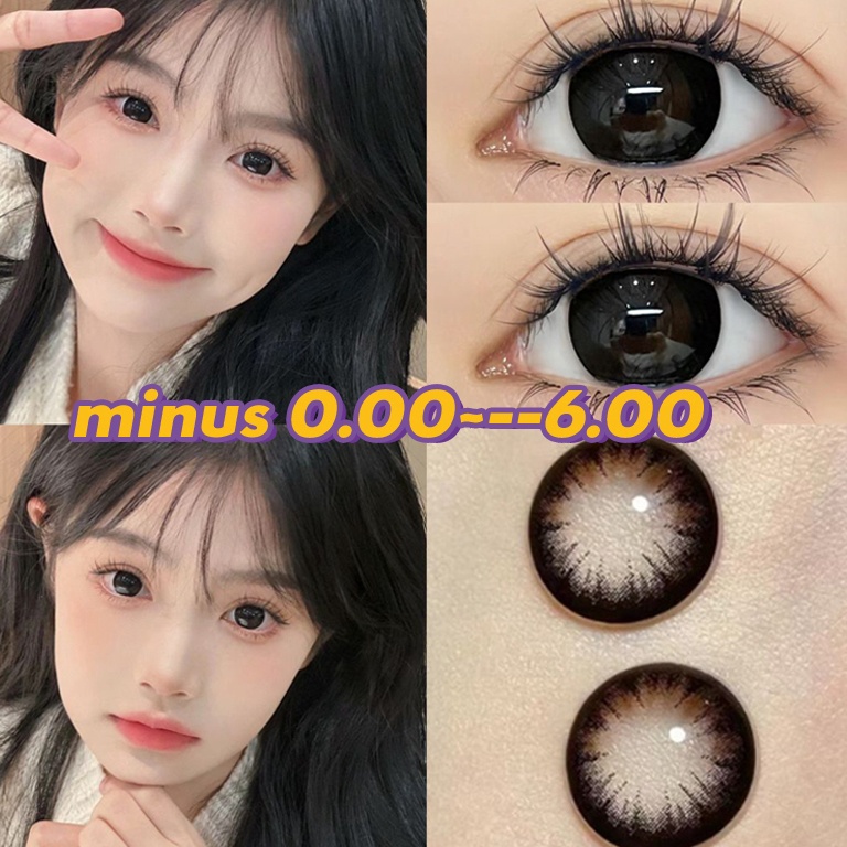 Yuk di order MINUS  6 MYSTICEYES SOFTLENS BIG EYES SERI BLACK LENSA KONTAK 145MM