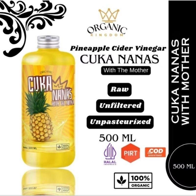 

cuka nanas organic with mother 500ml diet pelangsing penurun kolesterol darah tinggi