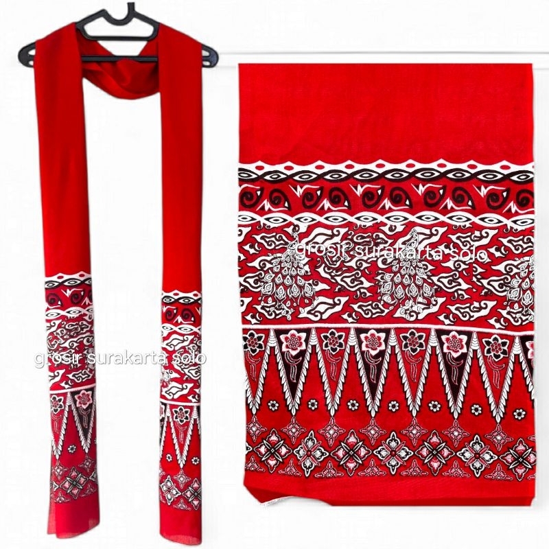 Selendang Tari Batik Motif Merak Original/sampur tari 2,4 meter