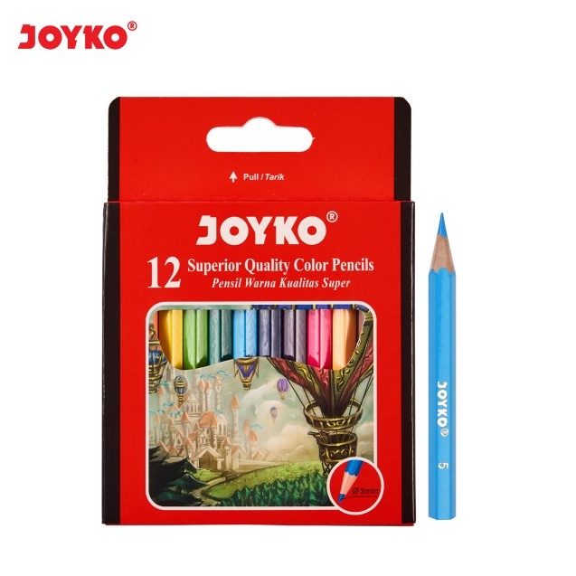 

ART M3U Pensil Warna Joyko 12w Pendek CP12