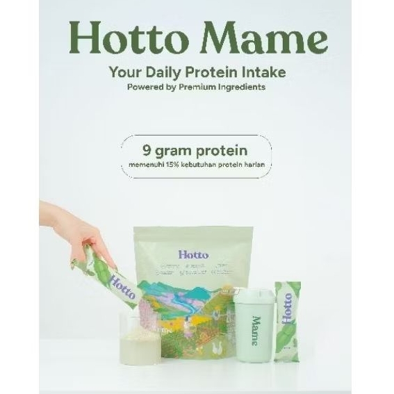 

READY MAKASSAR OFFICIAL RESELLER | Hotto Mame Multigrain Protein Drink with Edamame (1 pouch @12 sachet)