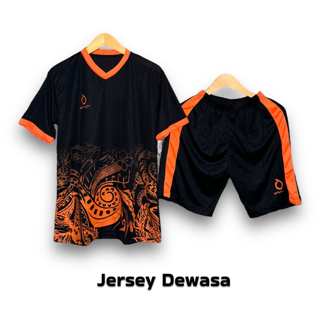 Jersey bola futsal voli keren surah 1 set dapat baju + celana Stelan olahraga pria Anita kekinian Te