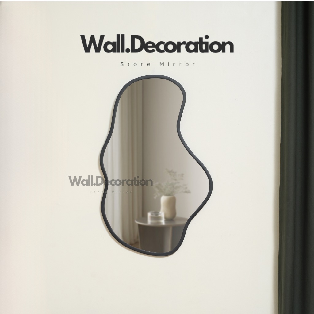 Kaca Estetik - Cermin Dinding - Cermin Tempel - Cermin Estetik