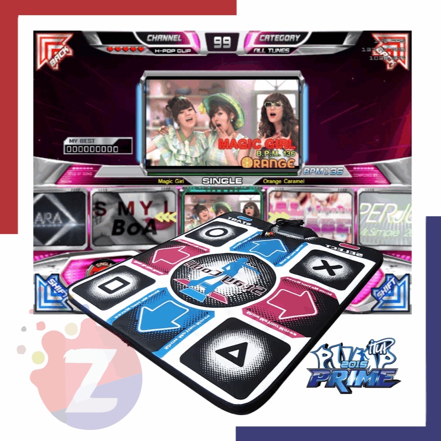 ART H5M7 Dance Mat Untuk Game Pump It Up PC  Full Lagu Korea Indo Barat Anime
