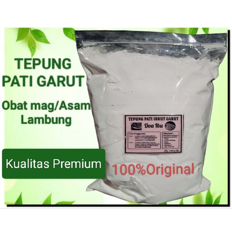 

Tepung Pati Garut/Irut 1000grm,500grm,250grm.Obat Asam Magh,Asam lambung,Gerd.