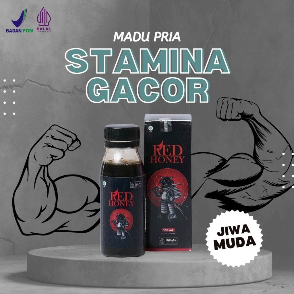 

Madu REDHONEY 110ml Suplemen Penambah Stamina