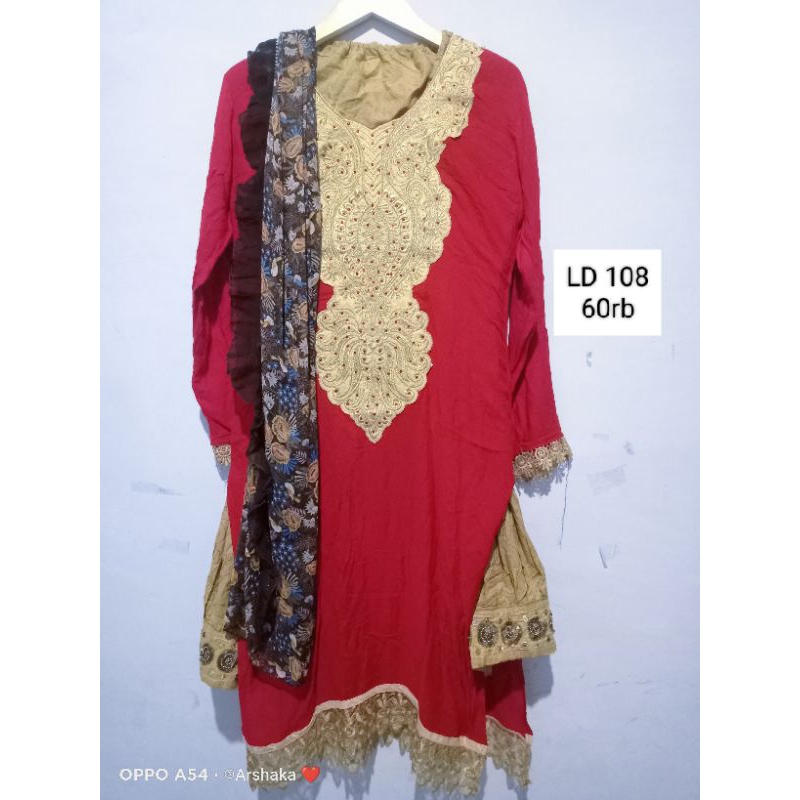 kurti set PL / baju India murah