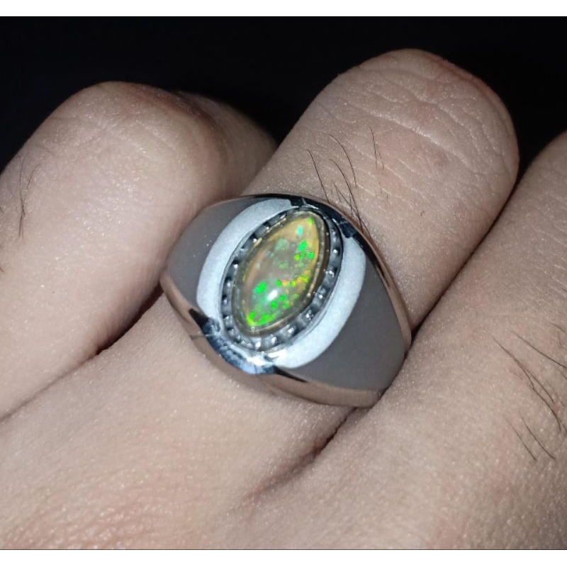BATU CINCIN KALIMAYA BROWN OPAL/KALIMAYA TEH KRISTAL ASLI NATURAL TOP QUALITY JARONG