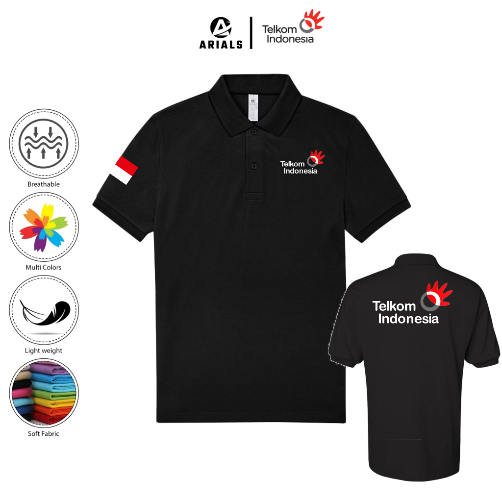 Arials Polo shirt Baju Kaos Kerah Telkom Indonesia