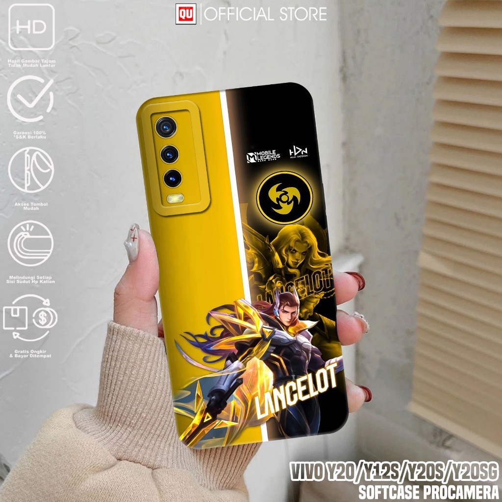Case VIVO Y20 Y12S Y20S Y20SG - Casing Hp VIVO Y12S Y20 Y20S Y20SG Motif Hero MobileLegend - Softcas