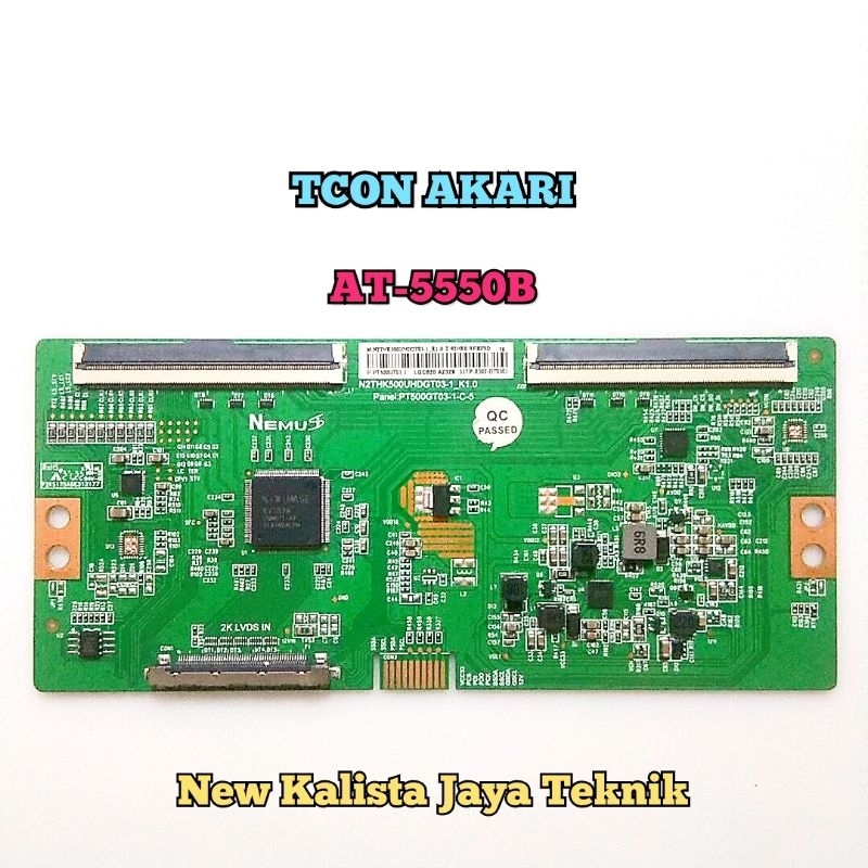 TCON TV AKARI AT-5550B ANDROID TV ORIGINAL NEMUS TCON AKARI AT-5550B TICON AT 5550B TIKON TV AT5550B