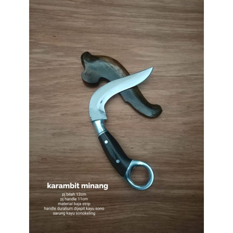 PISAU KARAMBIT MINANG NATURAL KLASIK
