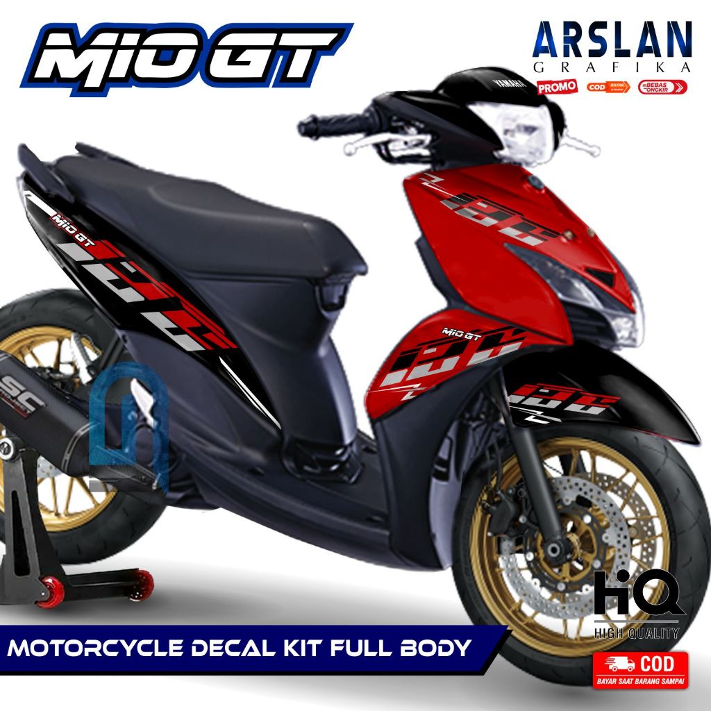 Decal Mio GT Full Body Stiker Yamaha Mio GT Full Body Dekal Mio GT Full Body Variasi / Desain VIET