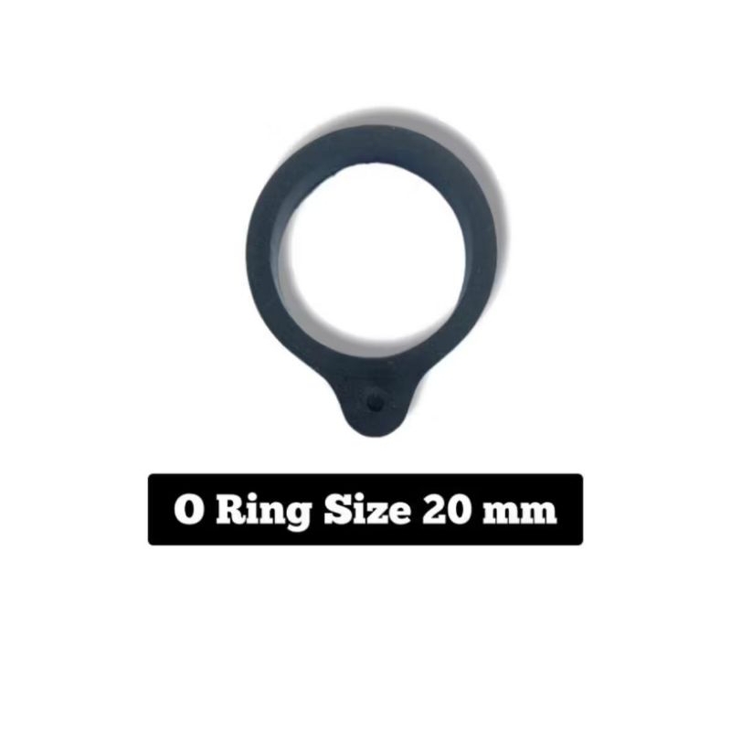 

lanyard karet oring 20 mm lanyard tali gantungan warna hitam