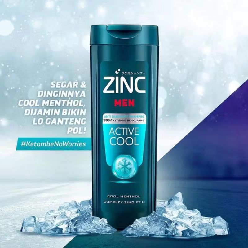Shampoo Zinc Men Active Cool 340 ml
