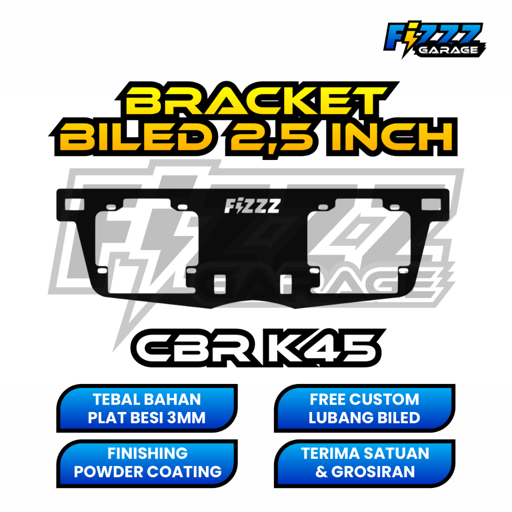 BRACKET BREKET LAMPU BILED CUSTOM CBR K45