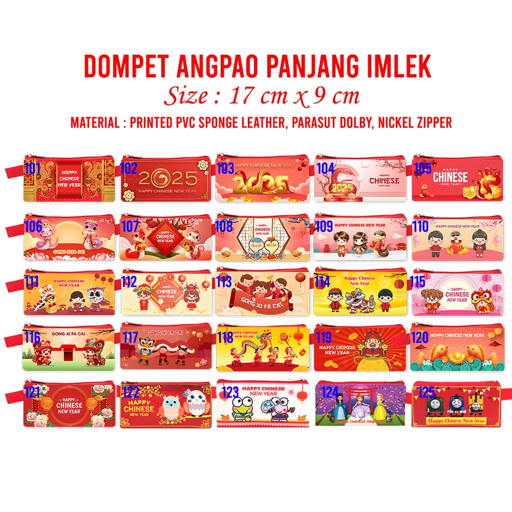 

Angpao Imlek Panjang Ular Snake Chinese New Year Red Envelope Wallet Angpao Ang Pao Hongbao Hong Bao Dompet 2025
