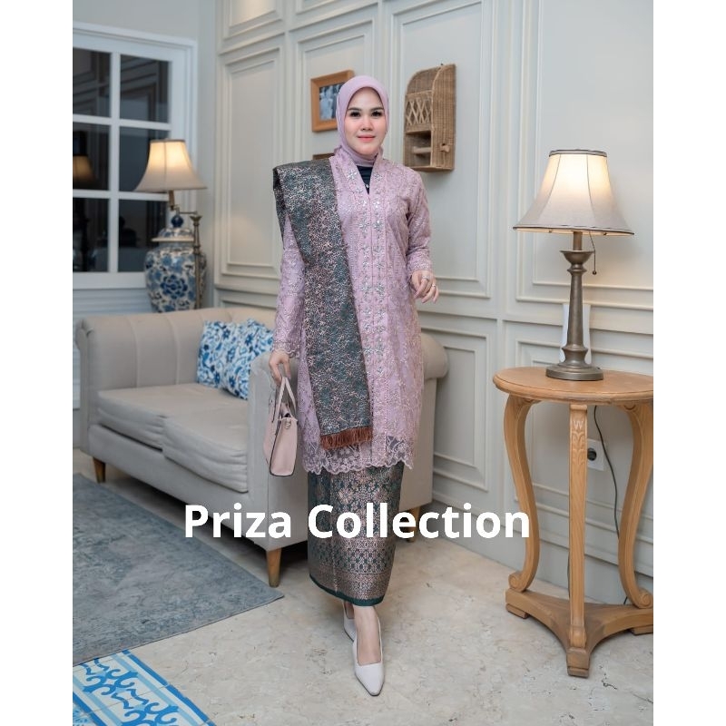 Set Kebaya Selendang Songket Kartini / Kebaya Ibu Besan / Kebaya Songket Modern / Dress Kebaya Karti
