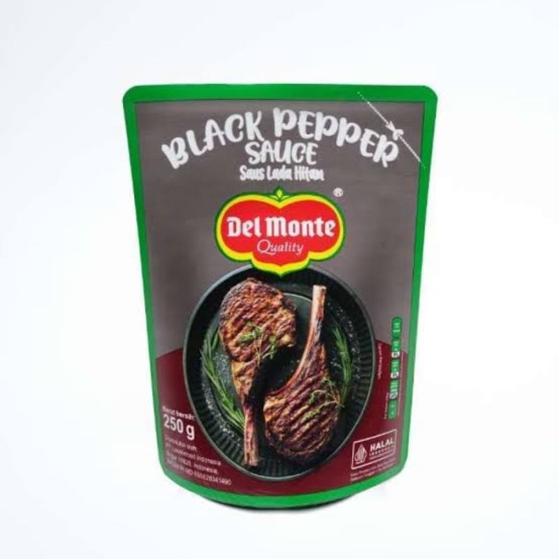 

Delmonte Black pepper (lada hitam) 250gr