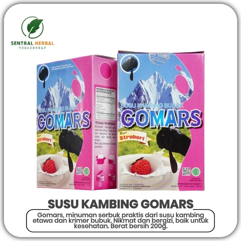 

Susu Kambing Etawa Gomars Rasa Strobbery Isi 200 Gram