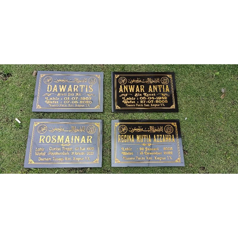 batu nisan / nama kuburan