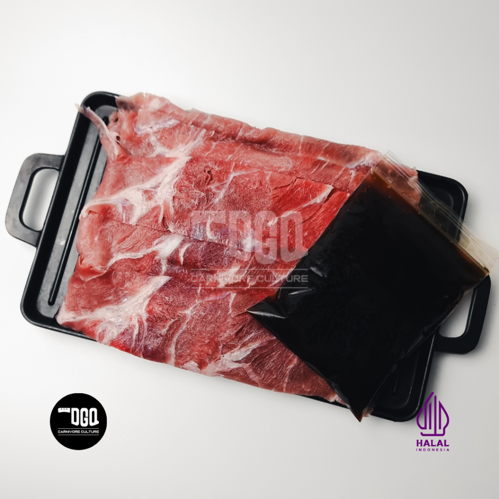 

Slice Beef Marinasi Sedikit Lemak Less Fat 500gr
