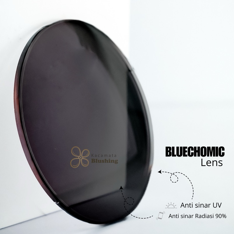 KACAMATA BLUSHING Lensa Antiradiasi Bluecromic Minus 5.25 - 6.00 (Lensa Berubah Warna)