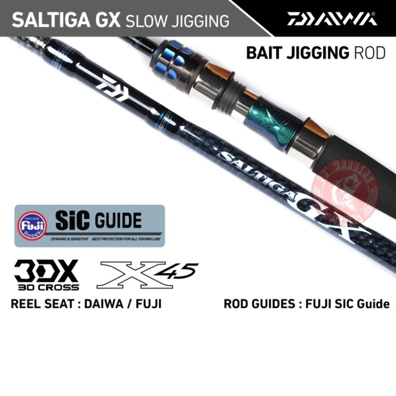 Joran Daiwa Saltiga GX SJ | Ring full Fuji | Overhead | Saltwater | Jigging Rod | 100% original