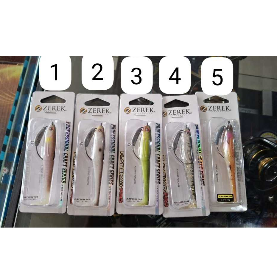 SOFT LURE ZEREK FLAT SHAD PRO 3.5 INC