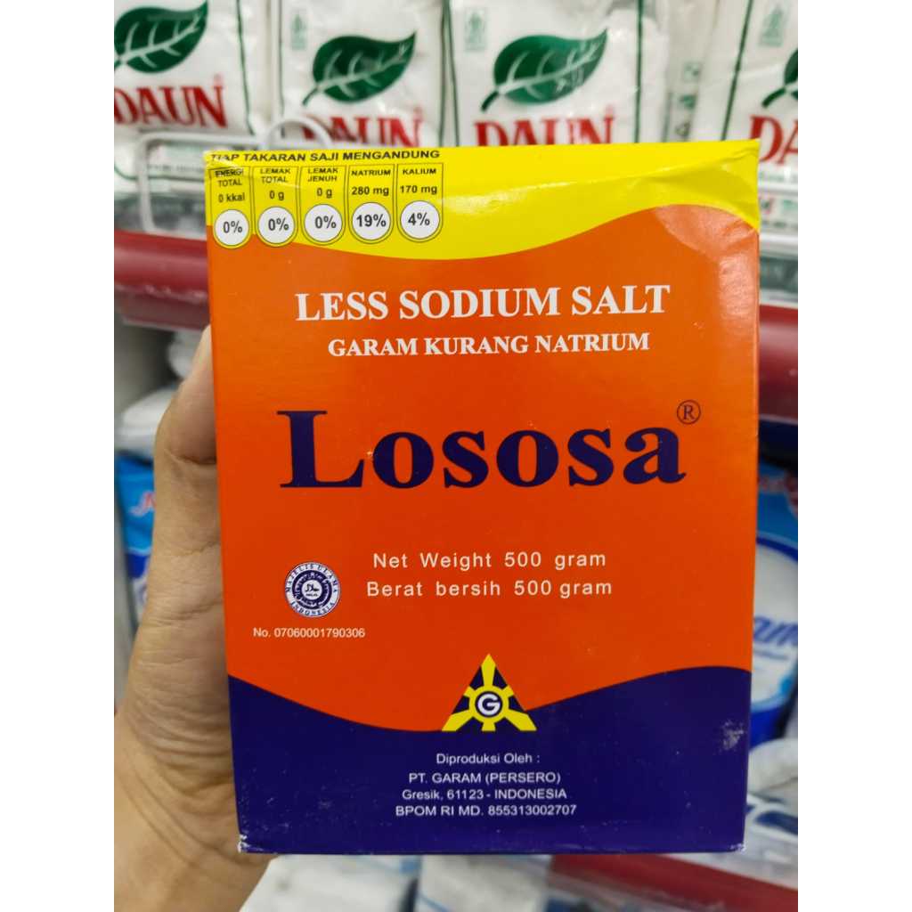 

Lososa Garam Sehat Rendah Natrium Sodium / Garam Kurang Natrium / Less Sodium Salt / Garam Diet