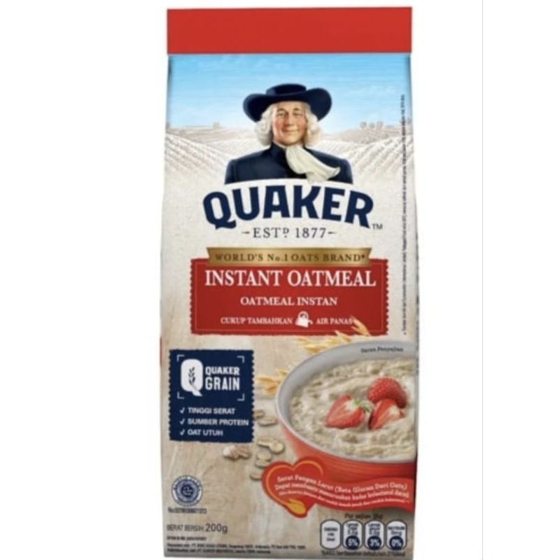 

Quaker Oatmeal instan 200 gram