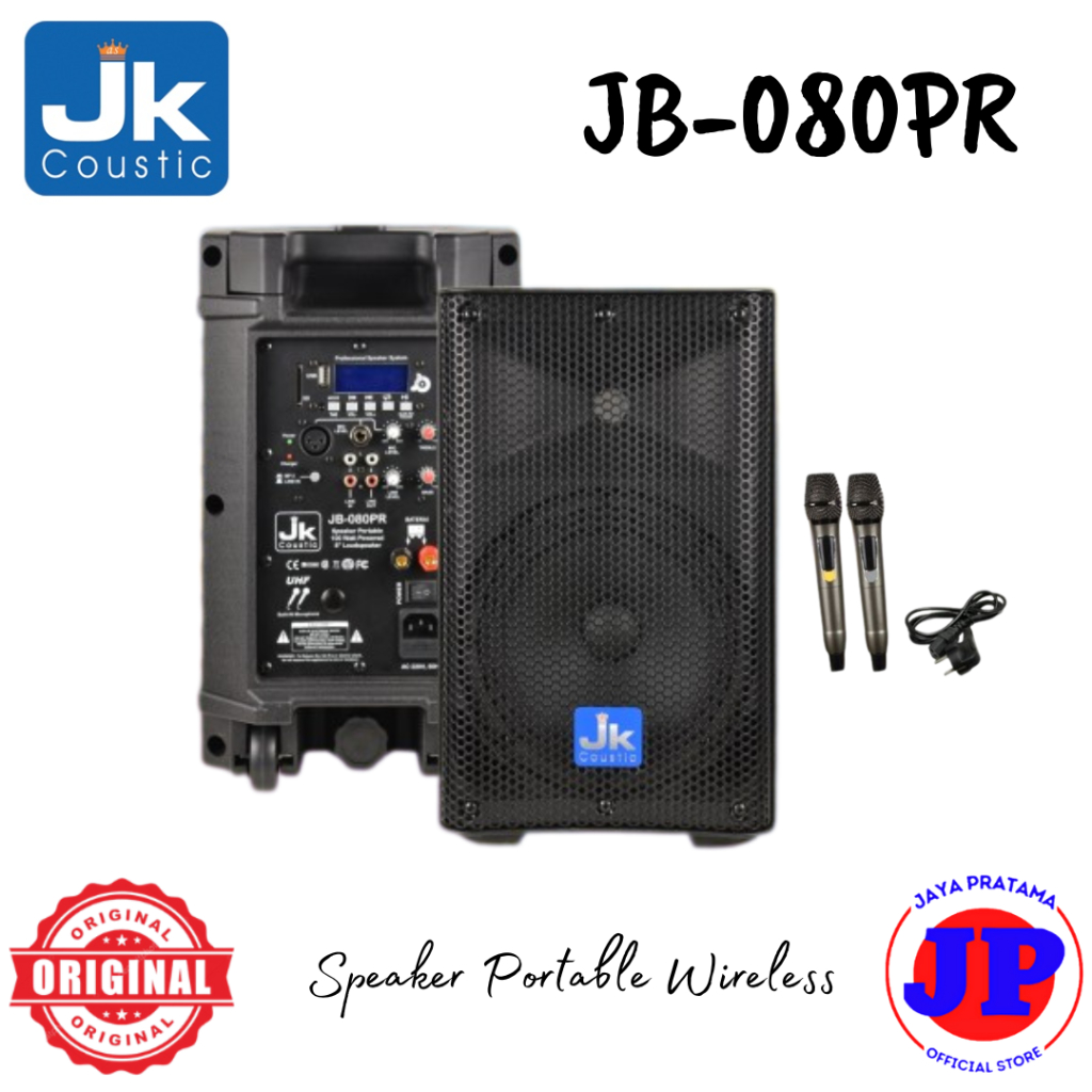 JK Coustic Speaker JB080PR Speaker Portable Wireless JB-080PR