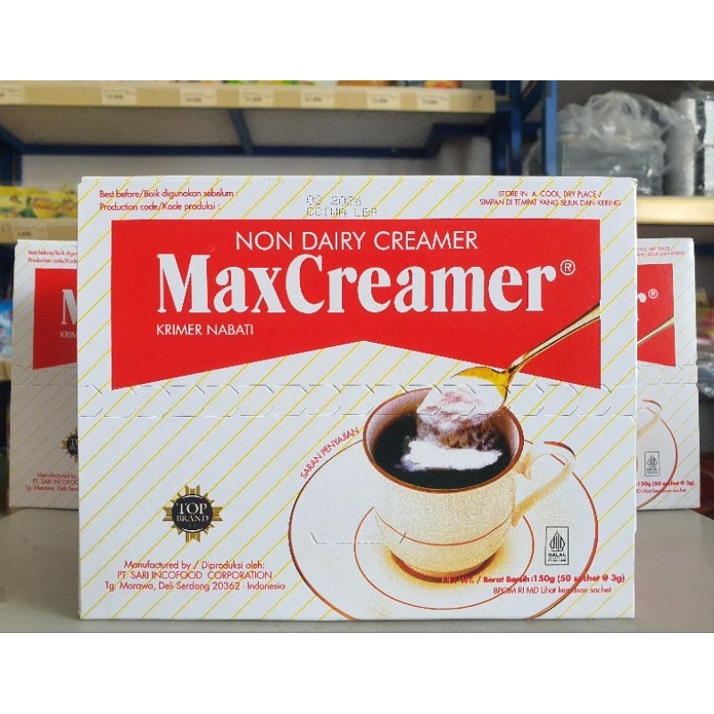 

Max Creamer Sachet 50 x 3G / Krimer Sachet Max Creamer / Krimer Bubuk Sachet Max Creamer