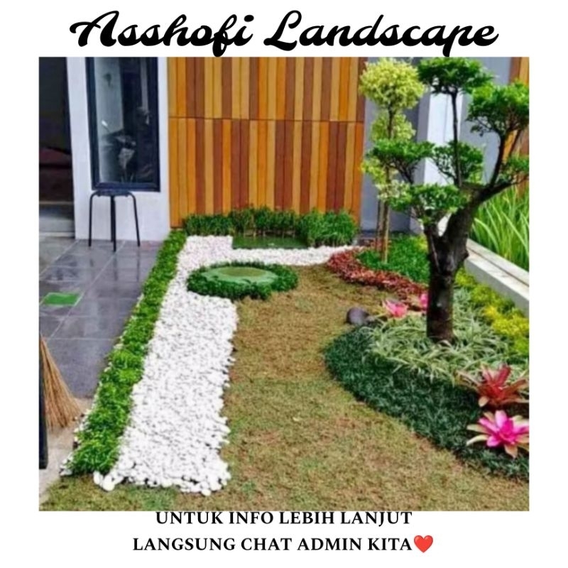 PEMBUATAN TEBING TAMAN DEKORASI TAMAN MINIMALIS KOLAM IKAN HIAS BUNGA HIAS PASANG RUMPUT TAMAN JEPAN