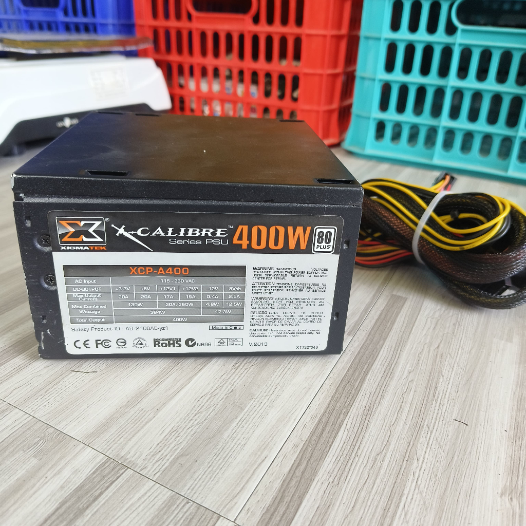 PSU GAMING XIGMATEK 400W 80+ PLUS POWER SUPPLY