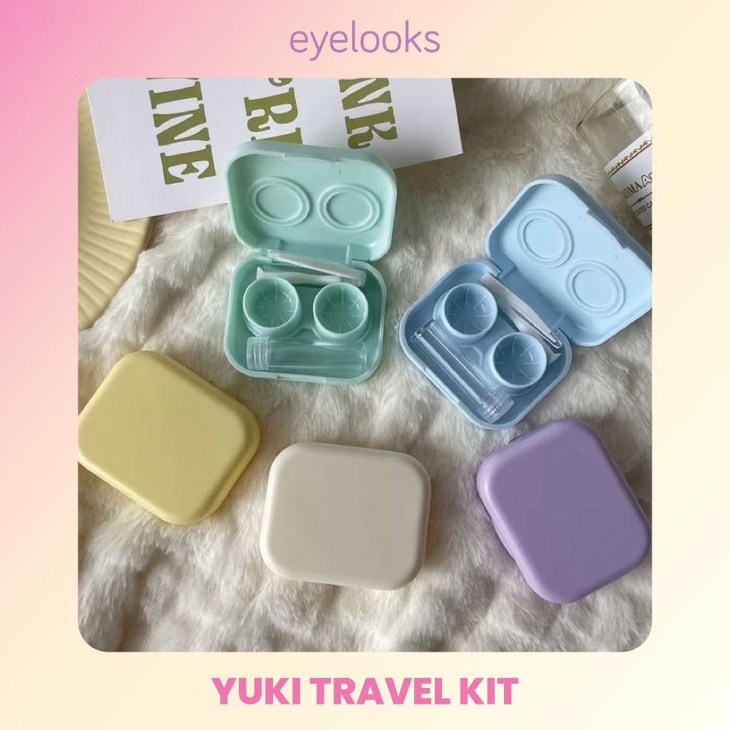 BOX SOFLEN EYELOOKS YUKI KOTAK SOFTLENS TRAVEL KIT TEMPAT SOFTLENS KATO SOFLENS SIMPLE MURAH