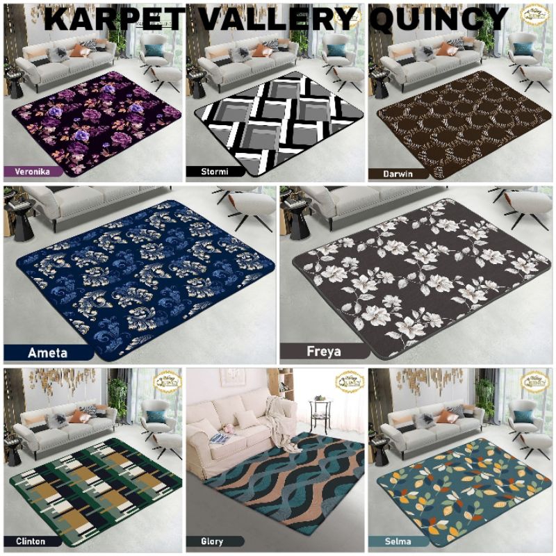Karpet Vallery Quincy 150x190 cm /  Karpet Vallery Quincy Ukuran 150 X 190 cm / Karpet Malaysia