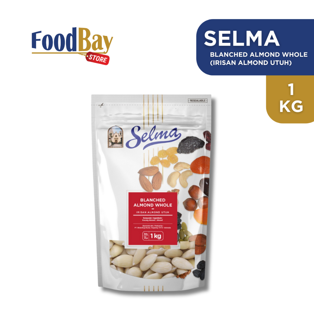 

SELMA Blanched Almonds Sliced 1 Kg / Kacang Almond Kupas Potong 1kg