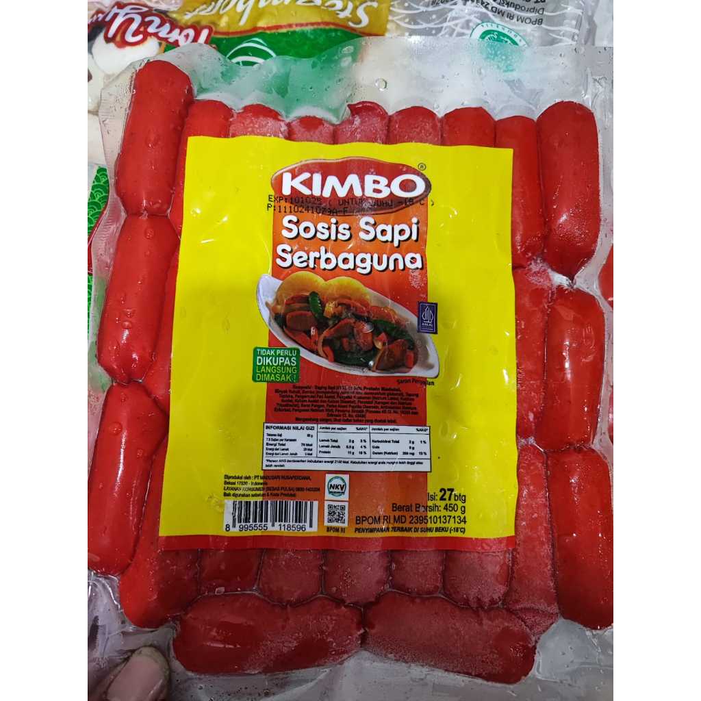 

Kimbo sosis sapi hotel serbaguna merah