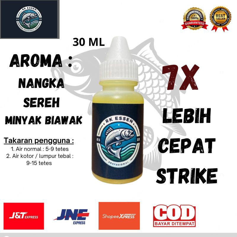 RK Essen Aroma Nangka Dan Biang Biawak Super premium esen pancing pasti neter  30ML essen ikan mas i