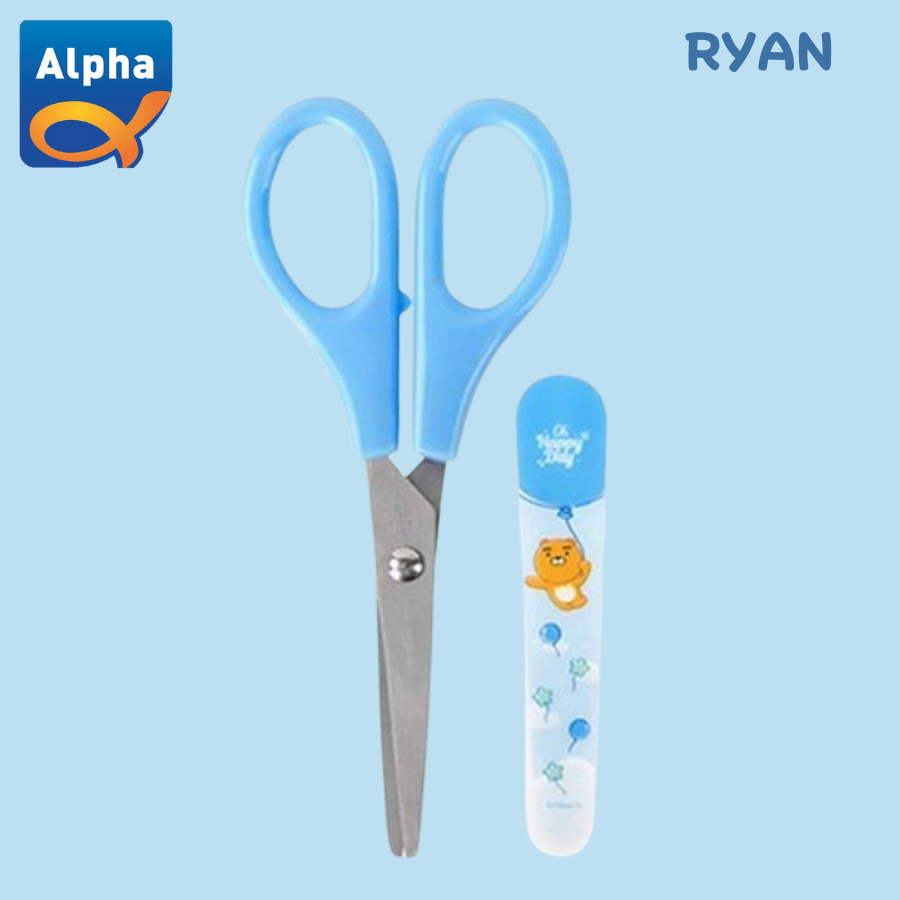 

[Kakao Friends] Kids Safety Scissor 60*140mm / Gunting Anak - Ryan
