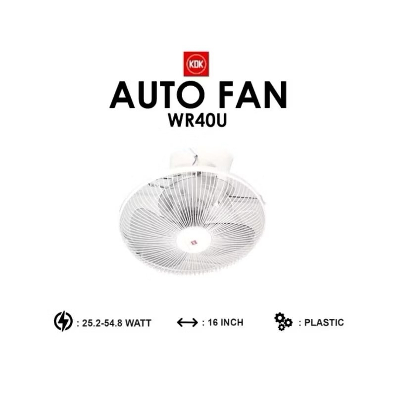 Auto Fan KDK 16" WR40U Kipas Langit KDK 16inch