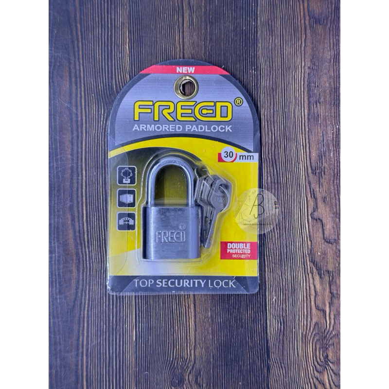 Gembok Nekel FREED 30mm PENDEK / Iron Padlock FREED 30mm PENDEK