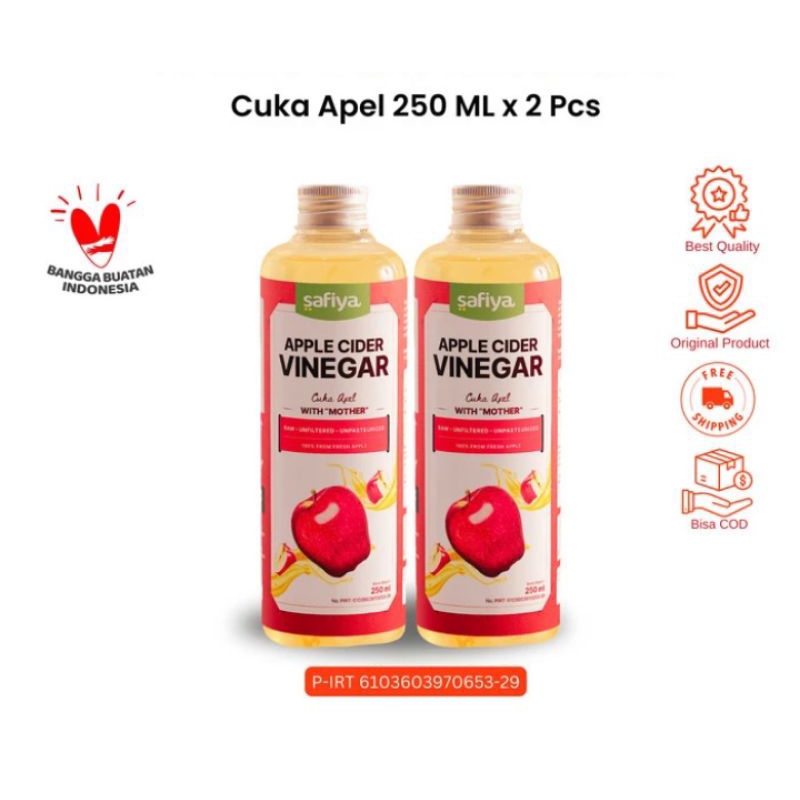 

Cuka Apel syafia 250ml dan 500ml | Apple Cider Vinegar With Mother