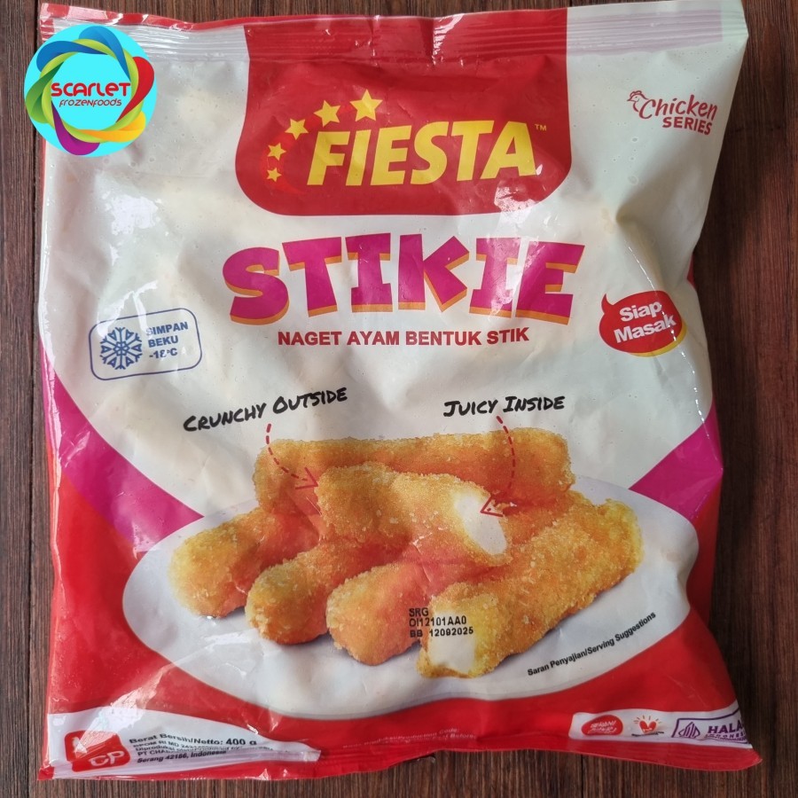 

Fiesta Chicken Nugget Stikie Nugget Ayam Bentuk Stik 400 gram