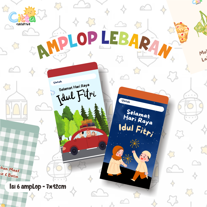 

cittacreative (Isi 6) Amplop Lebaran Angpau Anak