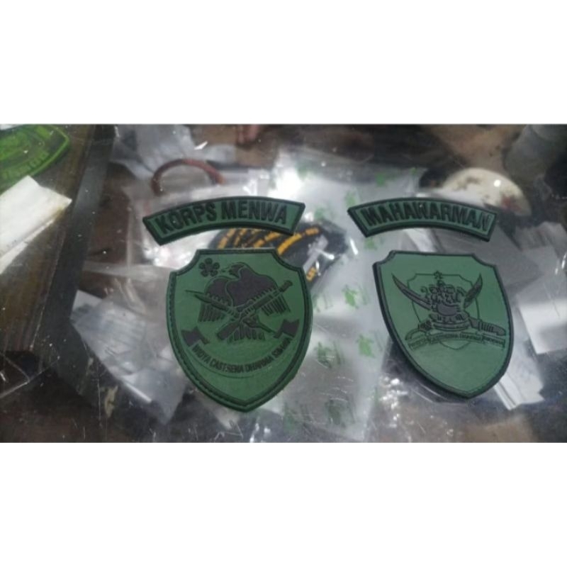 patch rubber menwa set seragam resimen mahasiswa